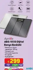 APRİLLA ABS-1033 DİJİTAL BANYO BASKÜL